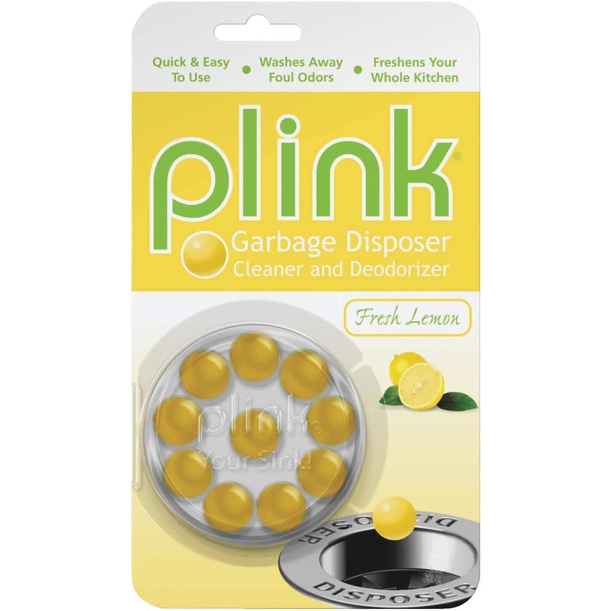 Lemon Scented Plink Garbage Disposal Cleaner and Deodorizer (10 Count) - WaterFilters.NET