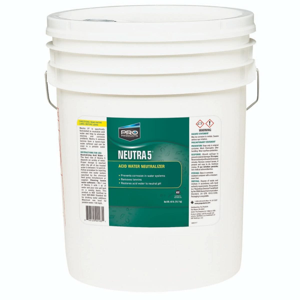 Pro Products SA40L Neutra 5 Acid Water Neutralizer (40 lb pail) - WaterFilters.NET