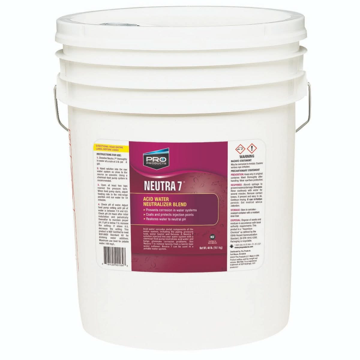 Pro Products SP40N Neutra 7 Acid Water Neutralizer (40 lb pail) - WaterFilters.NET