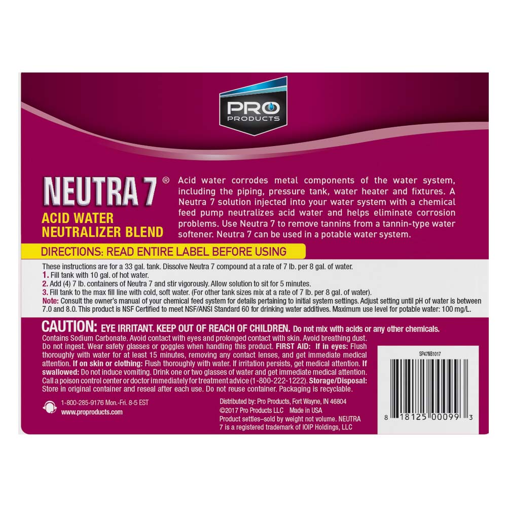 SP47N Neutra 7 Acid Water Neutralizer by Pro Products
