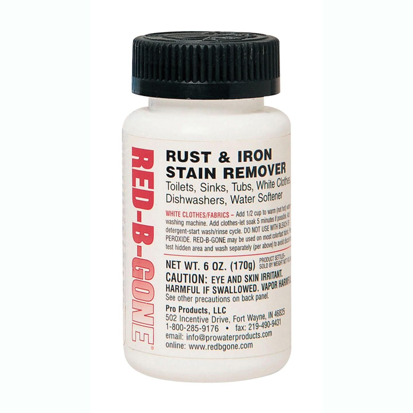 Pro Products RBG-0500 Red-B-Gone Rust and Iron Stain Remover (6 oz bottle) - WaterFilters.NET