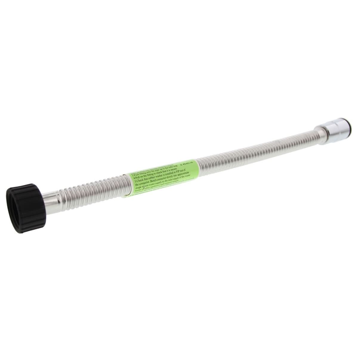 Stainless Steel Flex Connector 3/4 Inch PTC X 1 Inch FIP (18-Inch) - WaterFilters.NET