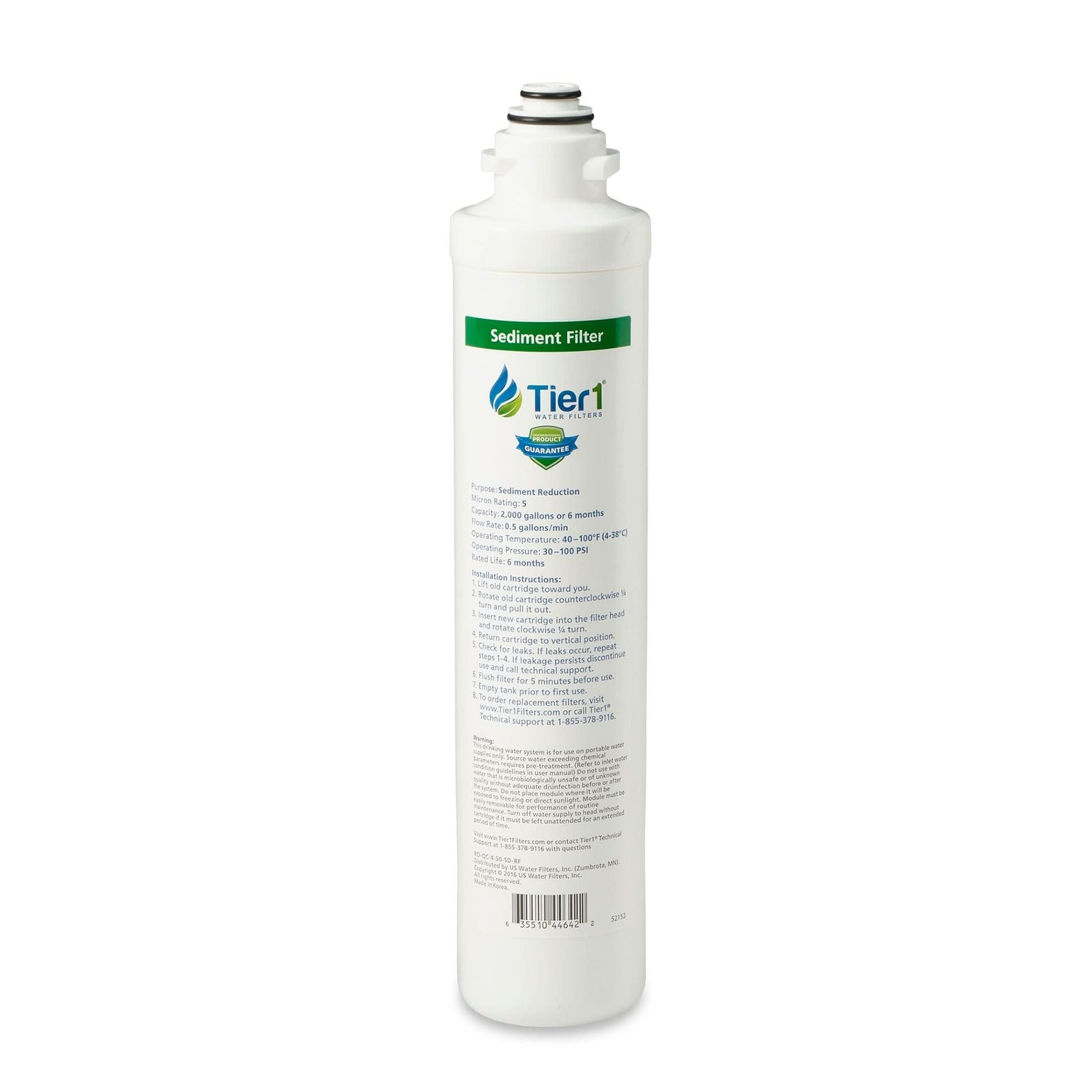 Tier1 RO-QC4-SDRF 4-Stage Sediment Quick Change Reverse Osmosis Water Filter Replacement - WaterFilters.NET