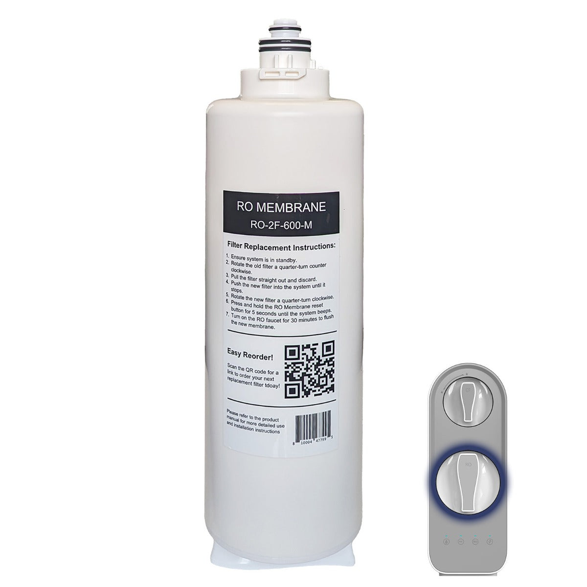 USWF Replacement RO Membrane for RO-2F-600 Tankless Reverse Osmosis System