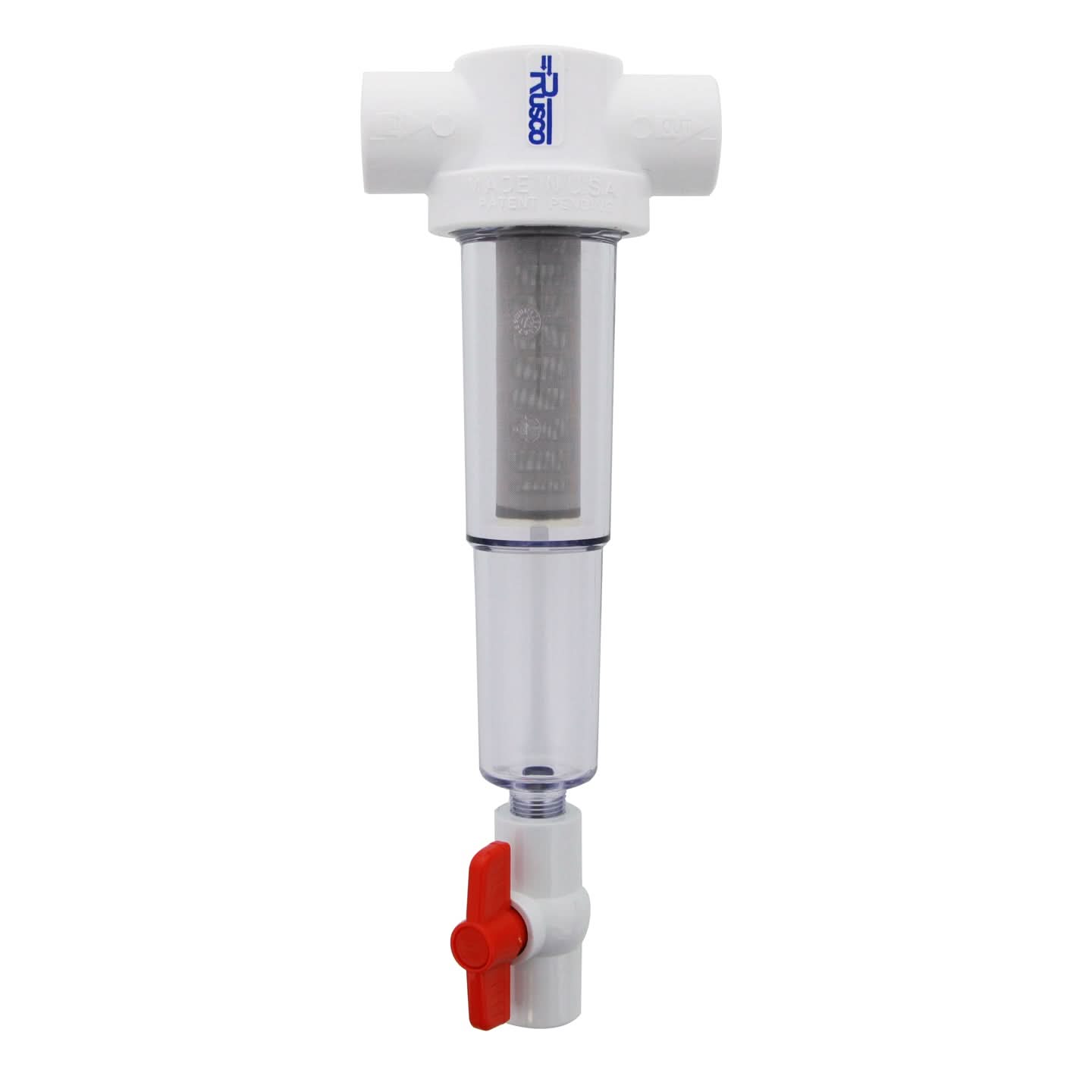Rusco 1-140STSS-F Stainless Steel Screened Sediment Trapper System - WaterFilters.NET