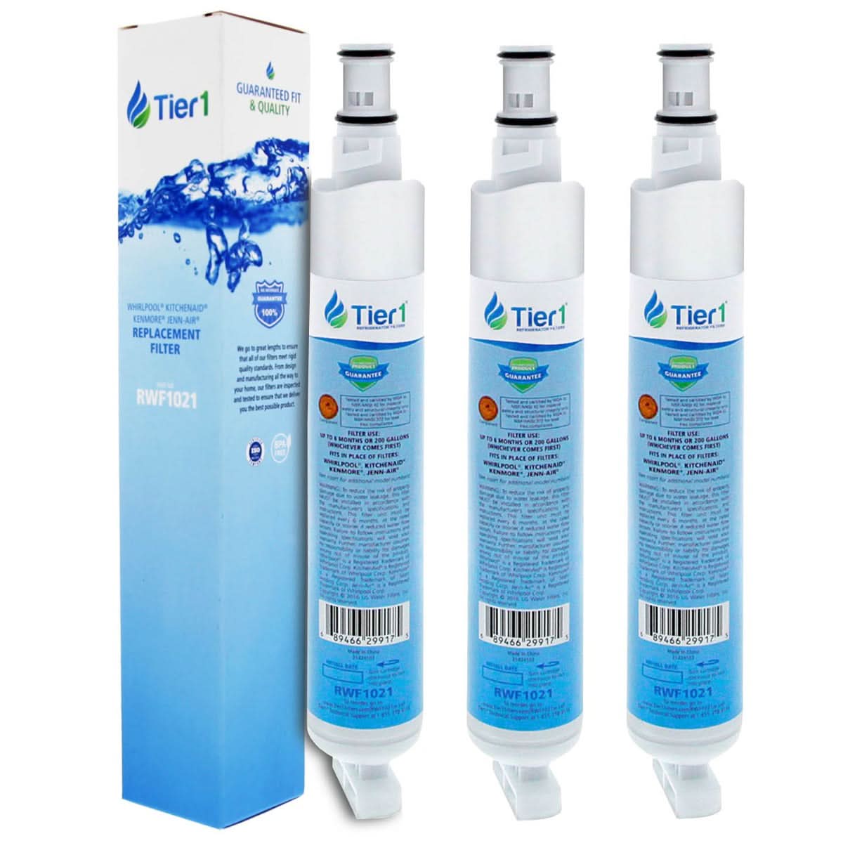 Tier1 EveryDrop EDR6D1 Whirlpool 4396701 Refrigerator Water Filter Replacement Comparable - WaterFilters.NET