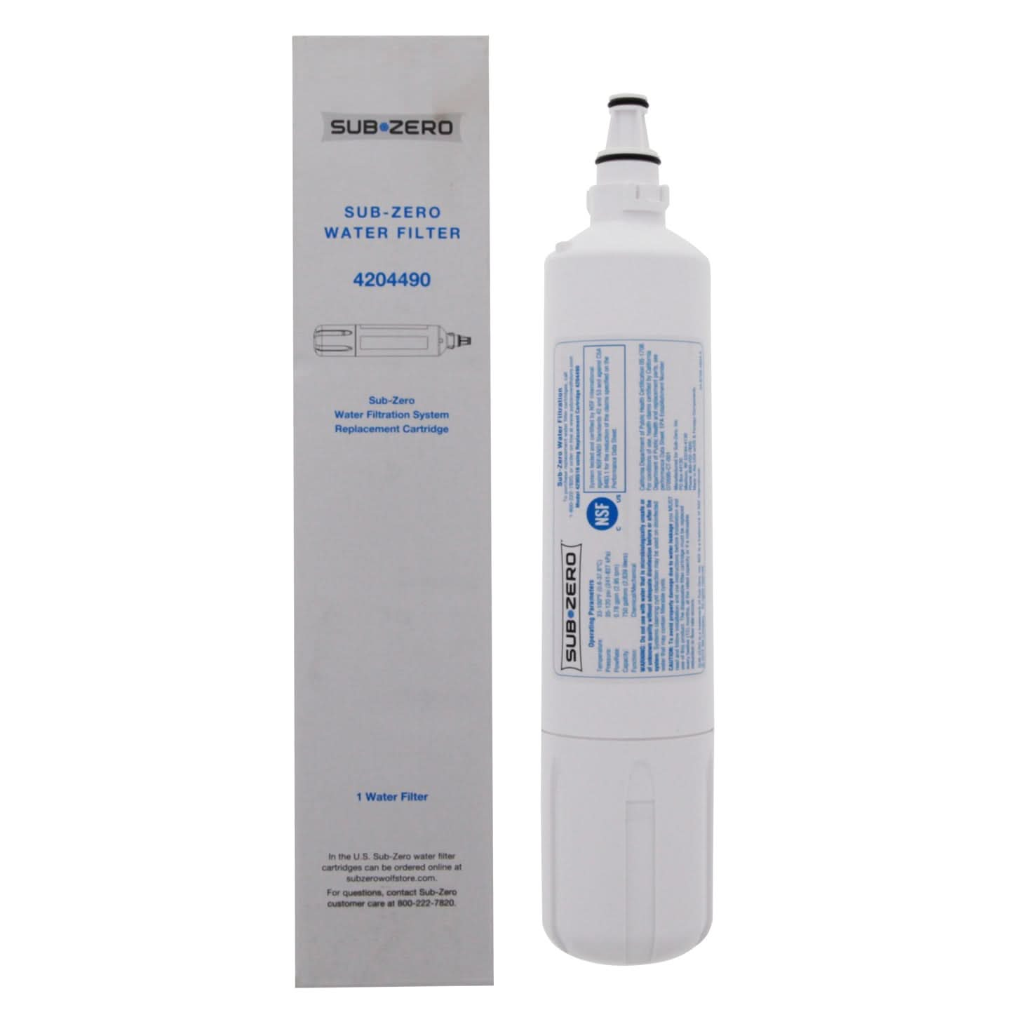 4204490 Sub-Zero Refrigerator Replacement Water Filter Cartridge