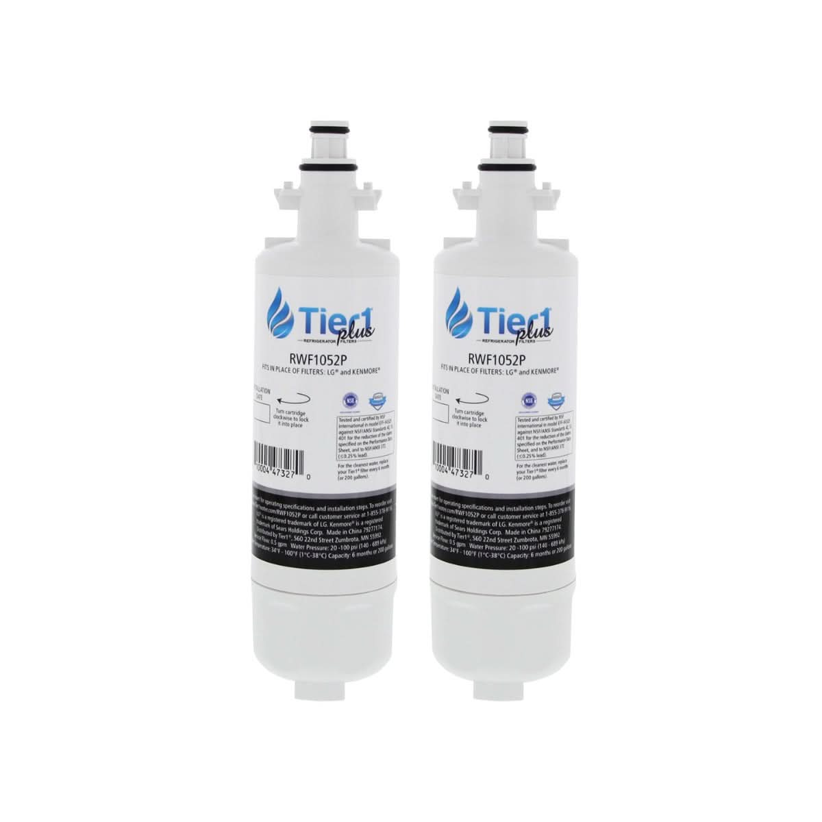 Tier1 Plus LG LT700P Comparable Lead And Mercury Reducing Refrigerator Water Filter - WaterFilters.NET