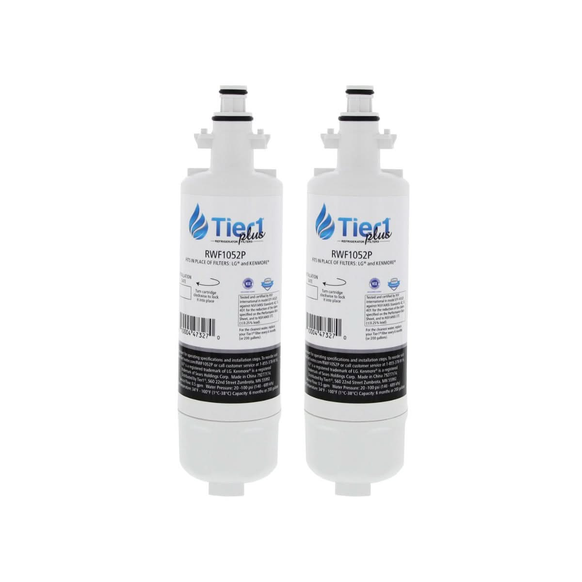 Tier1 Plus LG LT700P Comparable Lead And Mercury Reducing Refrigerator Water Filter