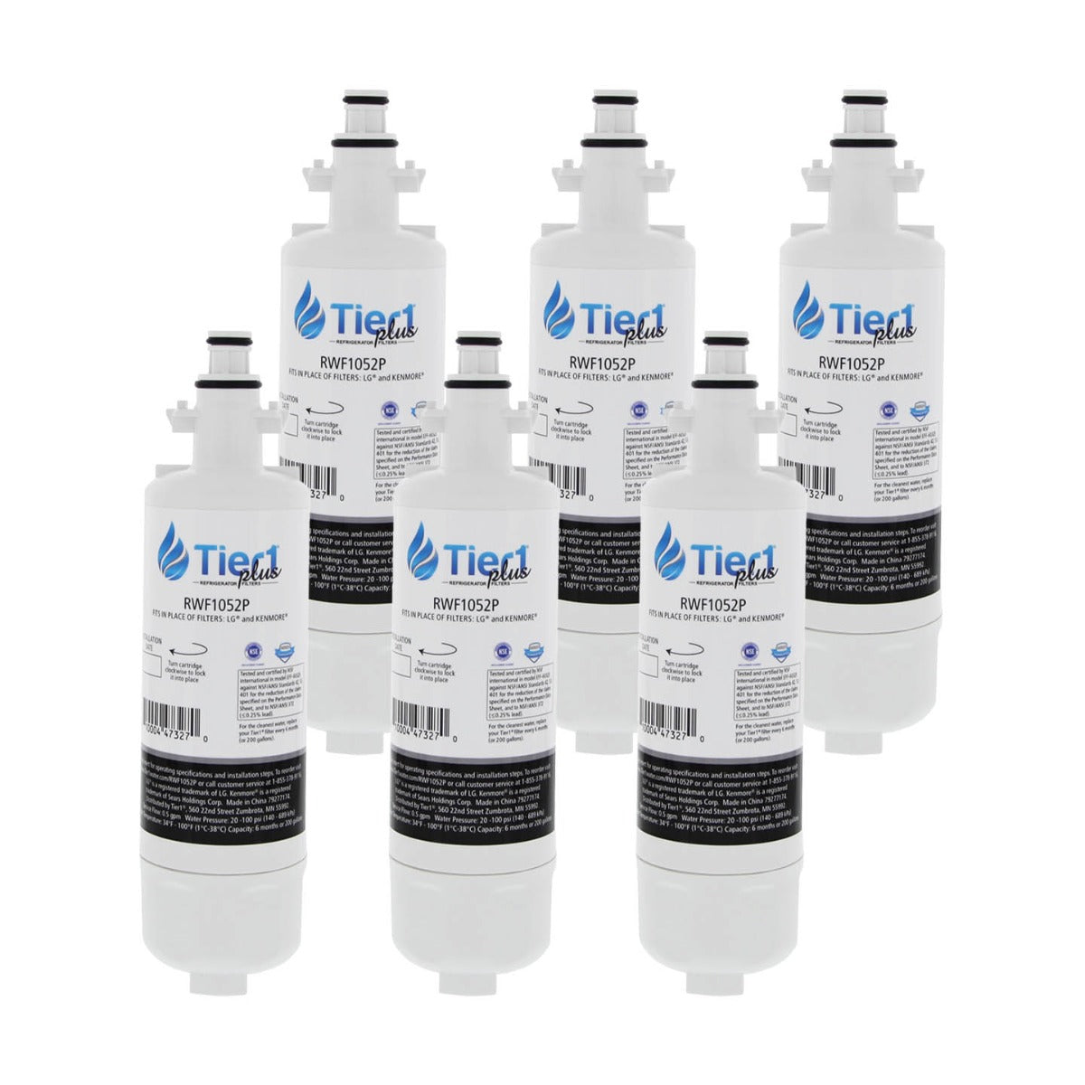 Tier1 Plus LG LT700P Comparable Lead And Mercury Reducing Refrigerator Water Filter