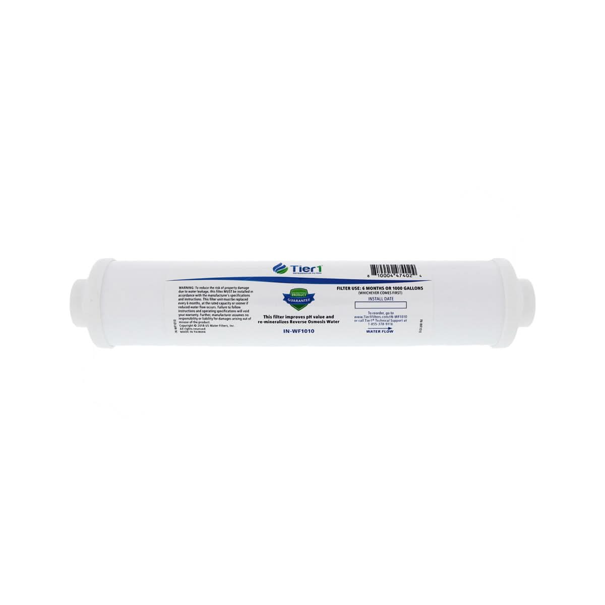 WF1010 Reverse Osmosis In-line Alkaline Filter by Tier1 - WaterFilters.NET