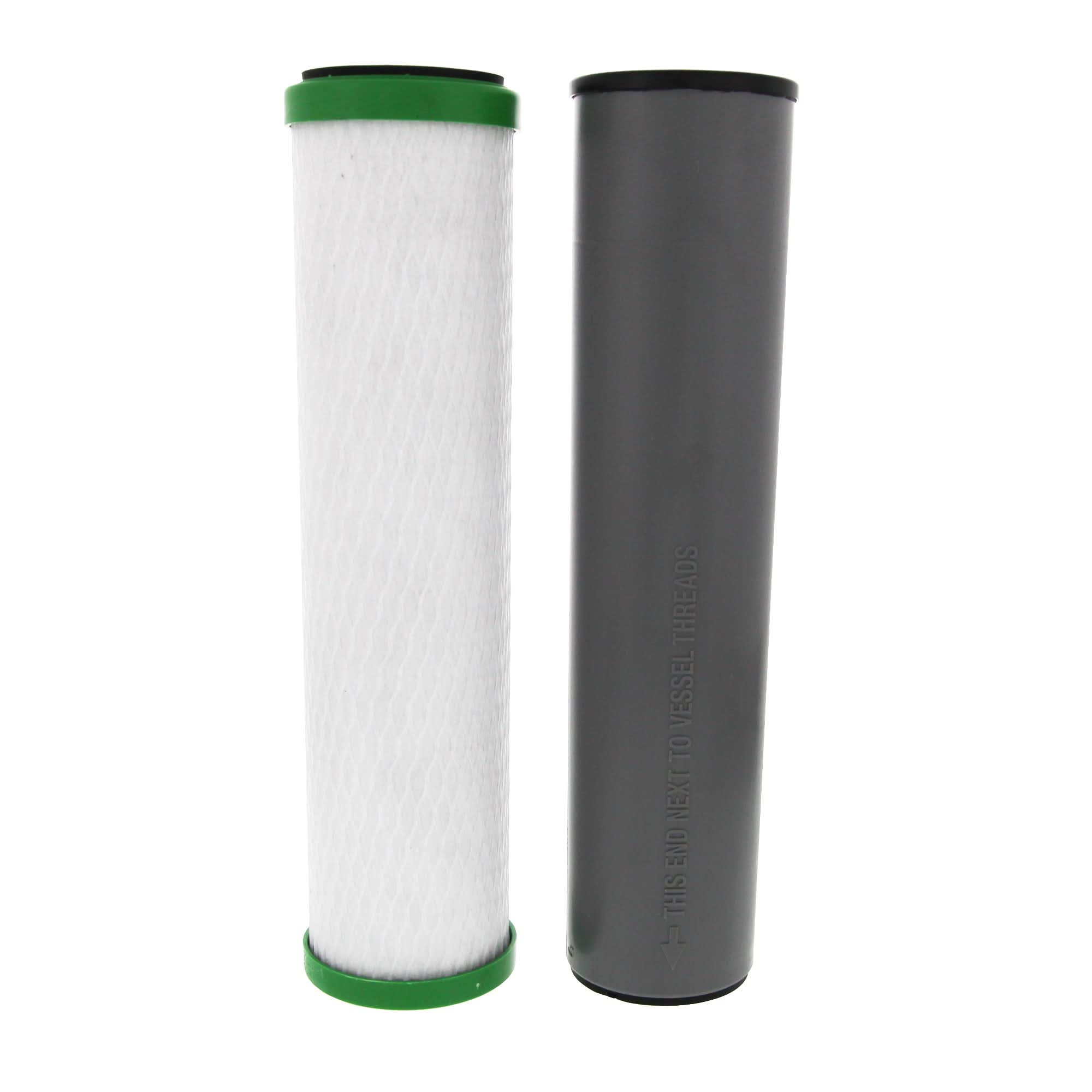 10 X 2.5 Carbon Block and Sediment Replacement Filter Set by Tier1 (0.5 micron)