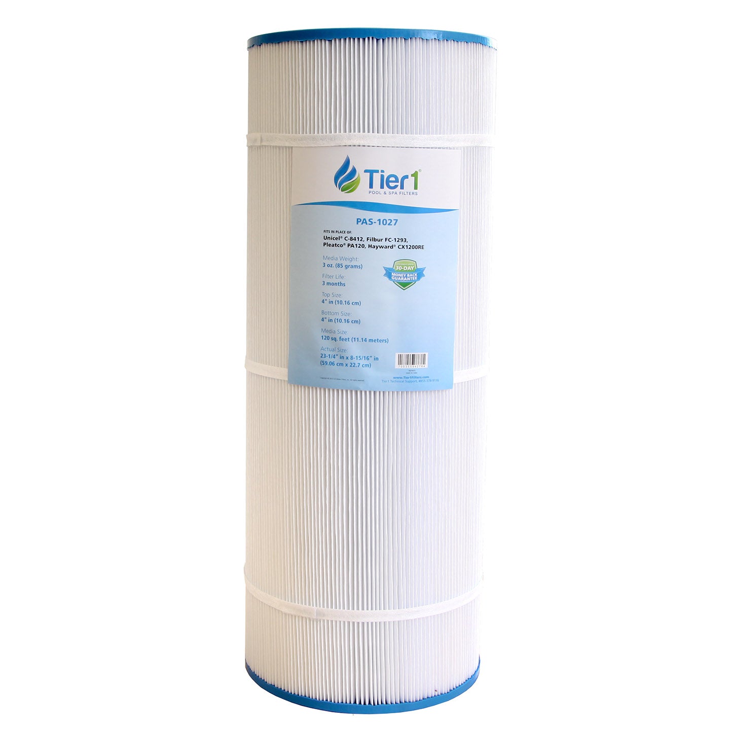 CX-1200-RE Pool and Spa Replacement Filter by Tier1
