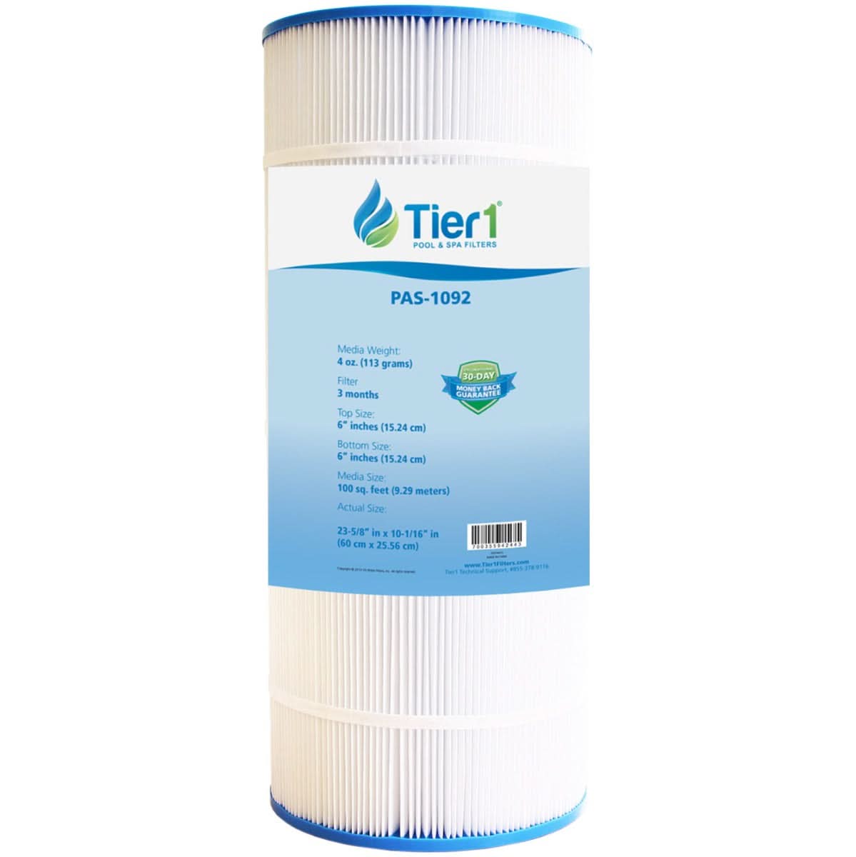Tier1 Pleatco PAP100 and PAP100-4 Replacement Pool Filter - WaterFilters.NET
