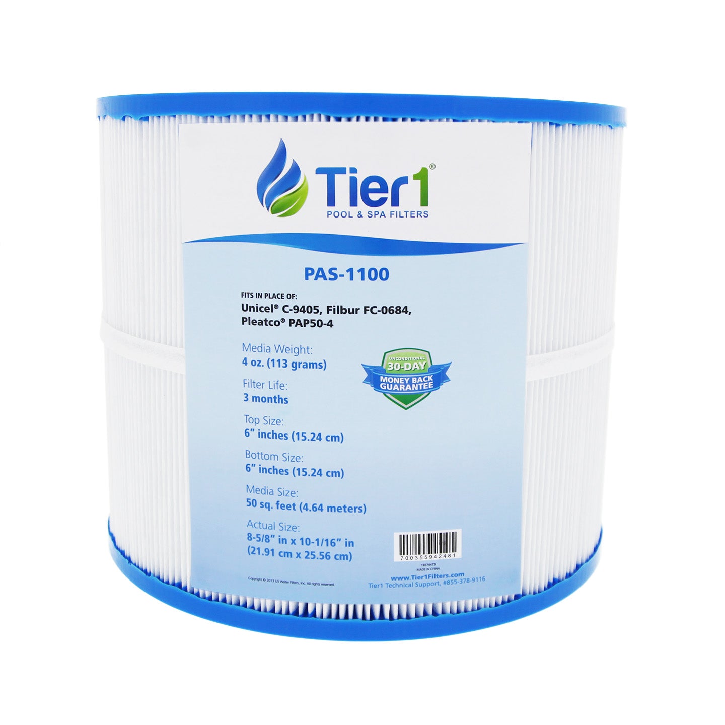 Tier1 Brand Replacement Pool and Spa Filter for R173213, 59054000 & 1561-26