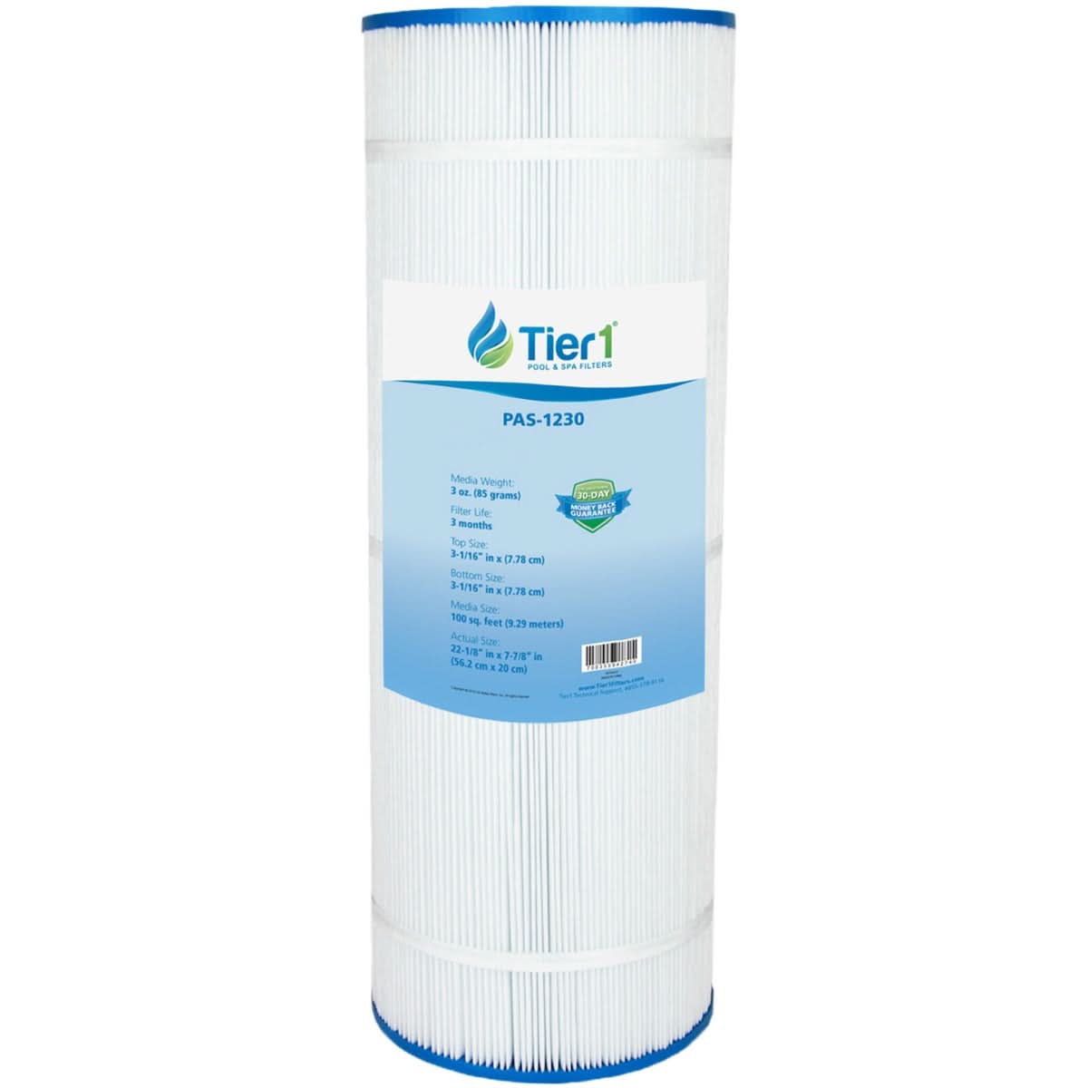 Tier1 PAS-1230 Replacement Pool and Spa Filter - WaterFilters.NET