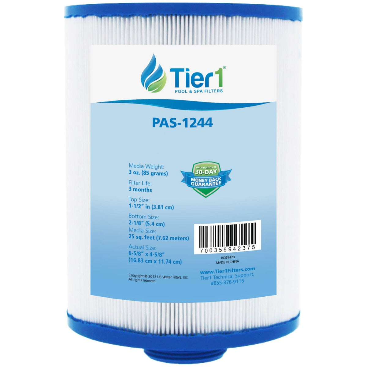 Tier1 PAS-1244 Replacement Pool and Spa Filter fits the Freeflow Lagas and CLX