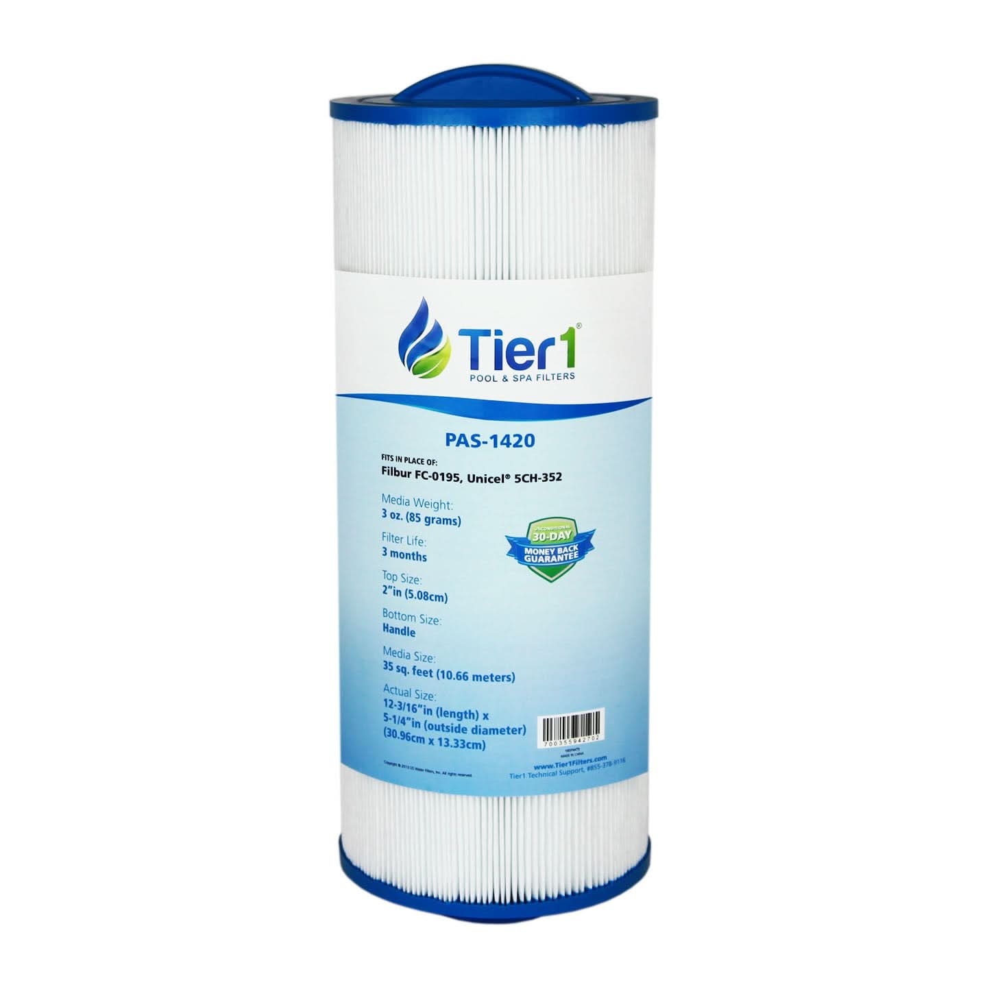 Tier1 Brand Replacement Pool and Spa Filter for 20042, 370-0242 & 370-0243