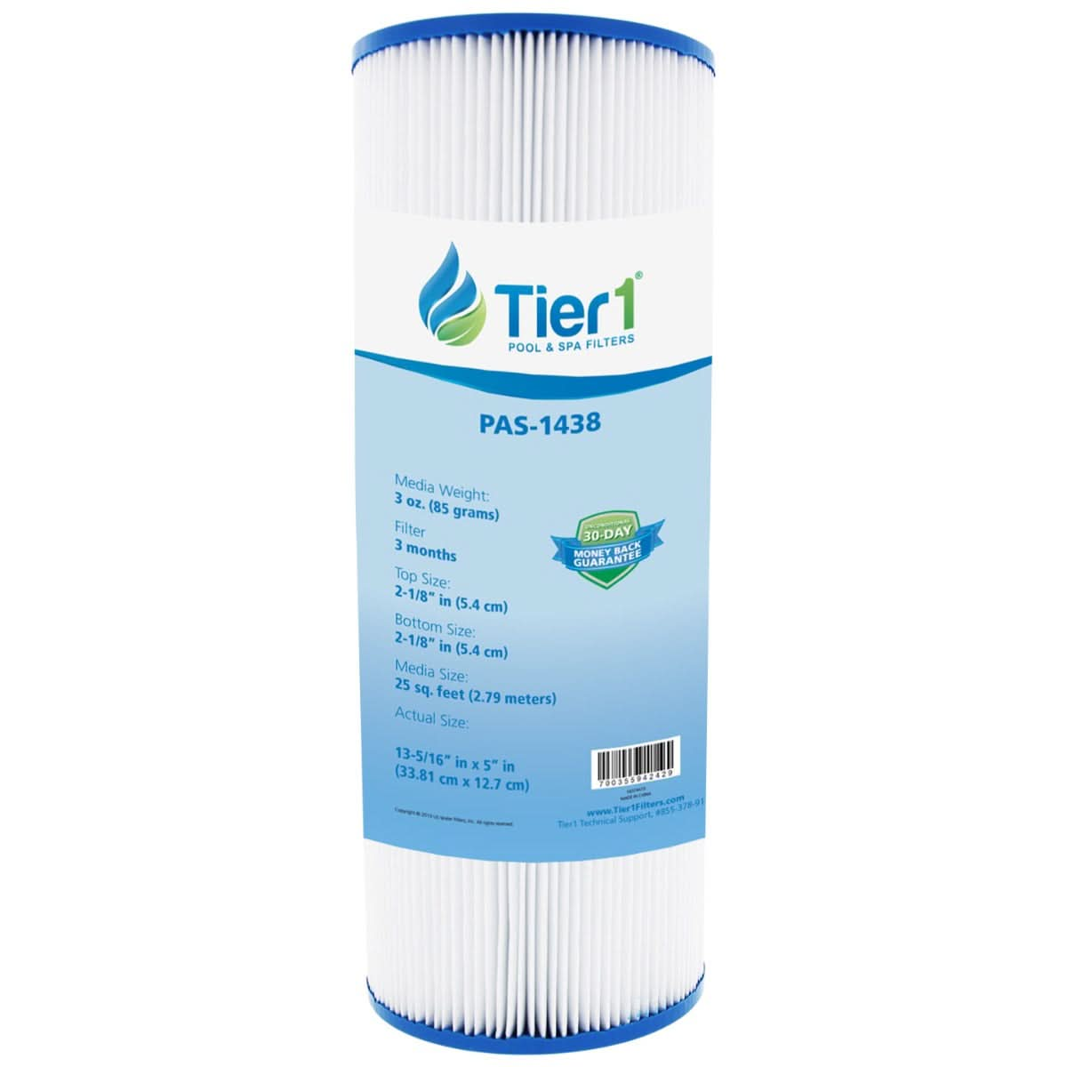 Tier1 Brand Replacement Pool and Spa Filter for 17-2327, 100586, 33521, 25392, 303909, M-4326, 817-2500 & R173429