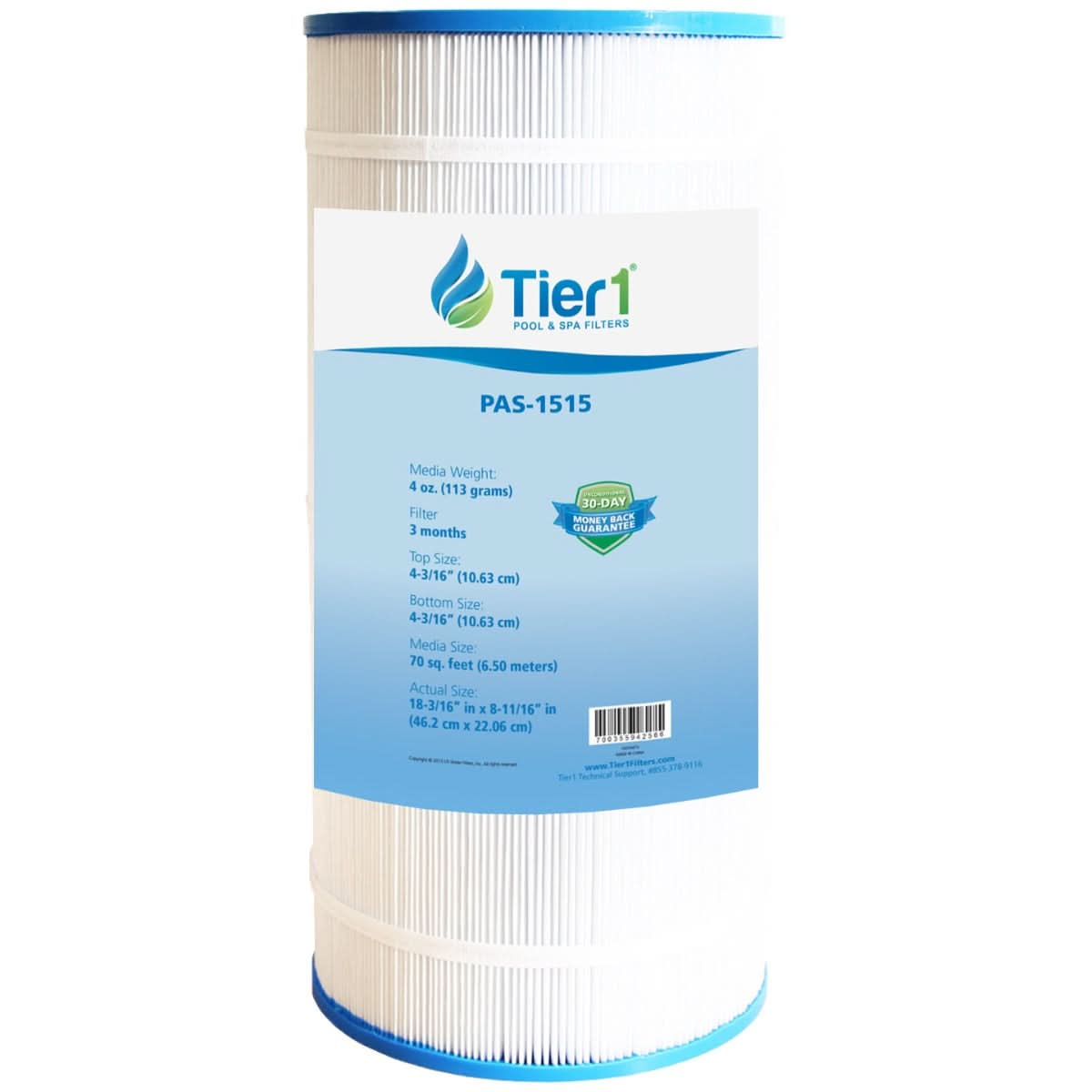 Tier1 Brand Replacement Pool and Spa Filter for WC108-572SX