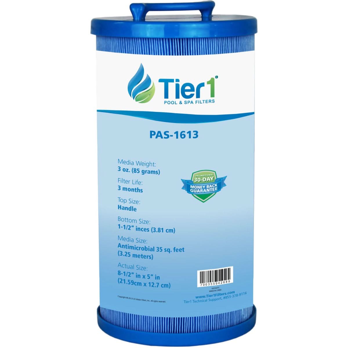 8-1/2 X 5 Inch Tier1 PAS-1613 Replacement For 817-4035 - WaterFilters.NET
