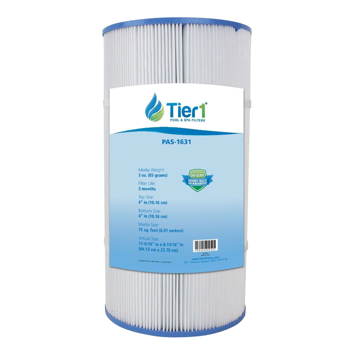 Tier1 Waterway Clearwater 817-0075N Comparable Pool and Spa Filter Replacement - WaterFilters.NET