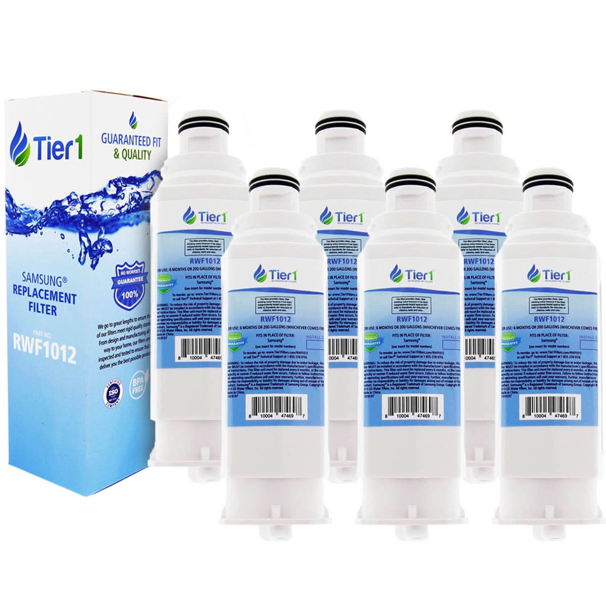 Tier1 Samsung DA97-17376B / HAF-QIN/EXP Comparable Refrigerator Water Filter - WaterFilters.NET