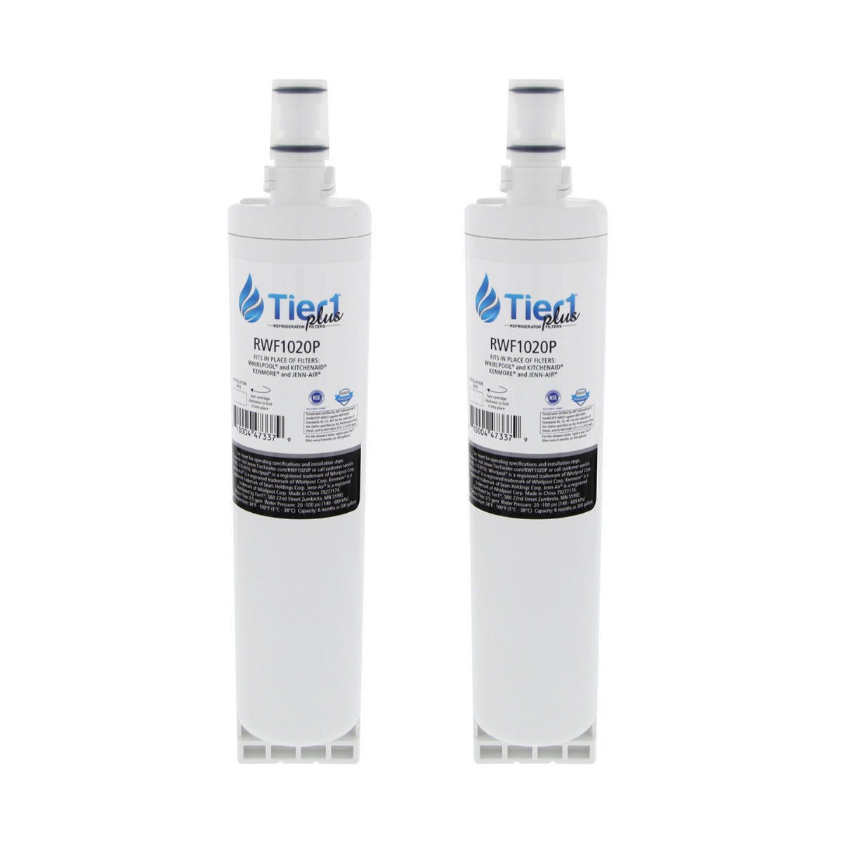 Tier1 Plus EveryDrop EDR5RXD1 Whirlpool 4396508/4396510 Comparable Lead And Mercury Reducing Refrigerator Water Filter