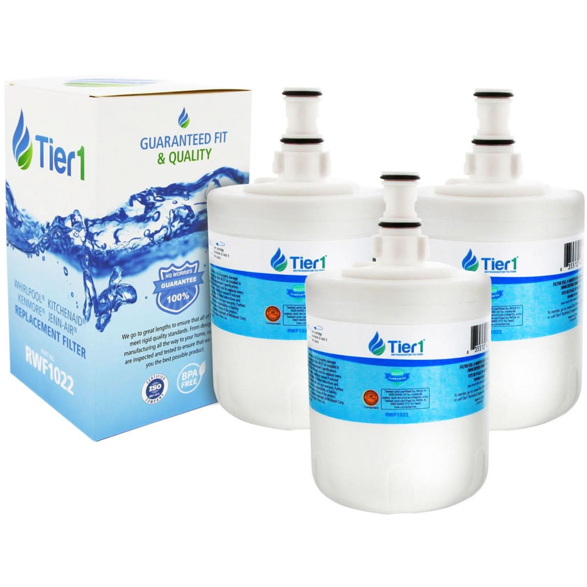 Tier1 Whirlpool 8171413/8171414 Refrigerator Water Filter Replacement Comparable