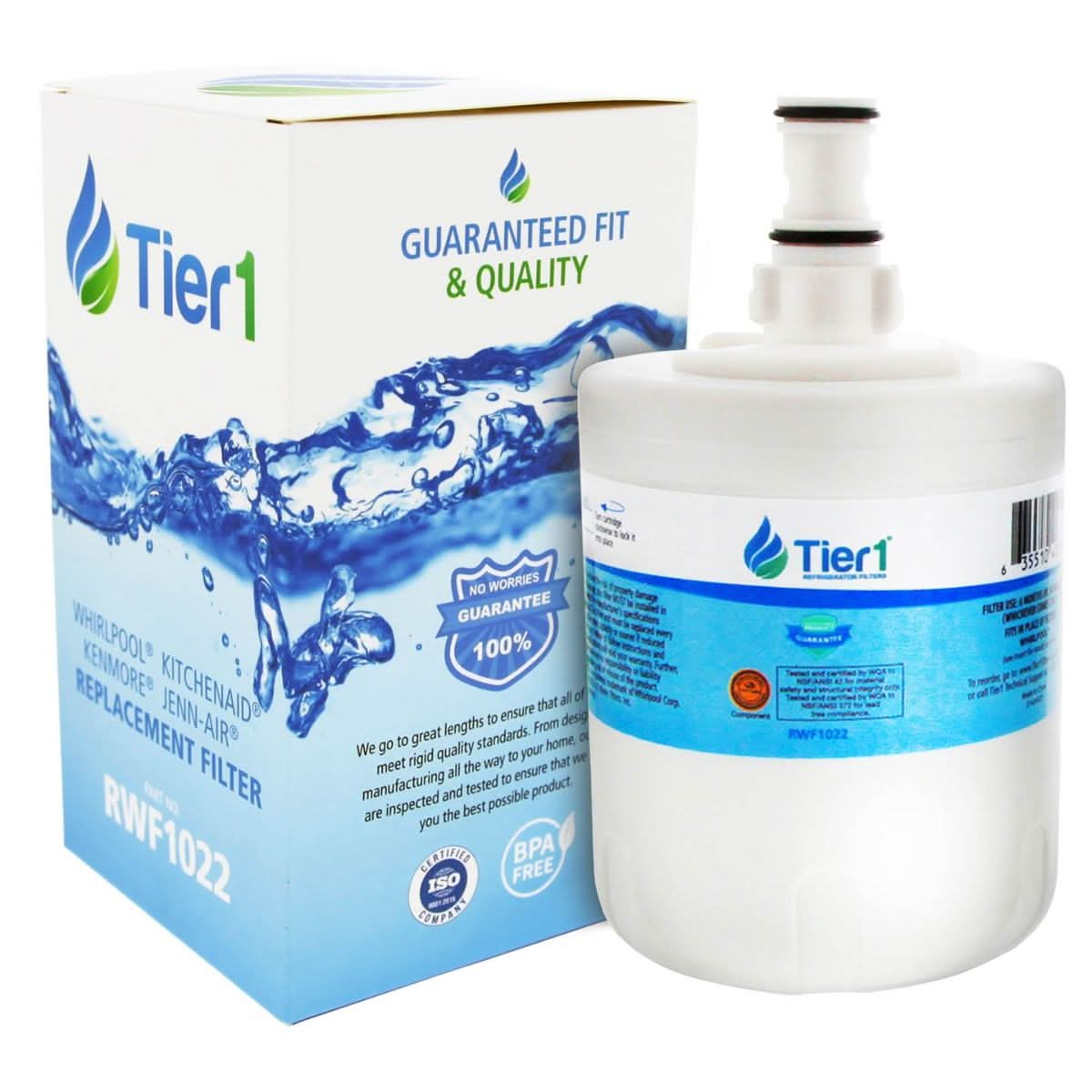 Tier1 Whirlpool 8171413/8171414 Refrigerator Water Filter Replacement Comparable 