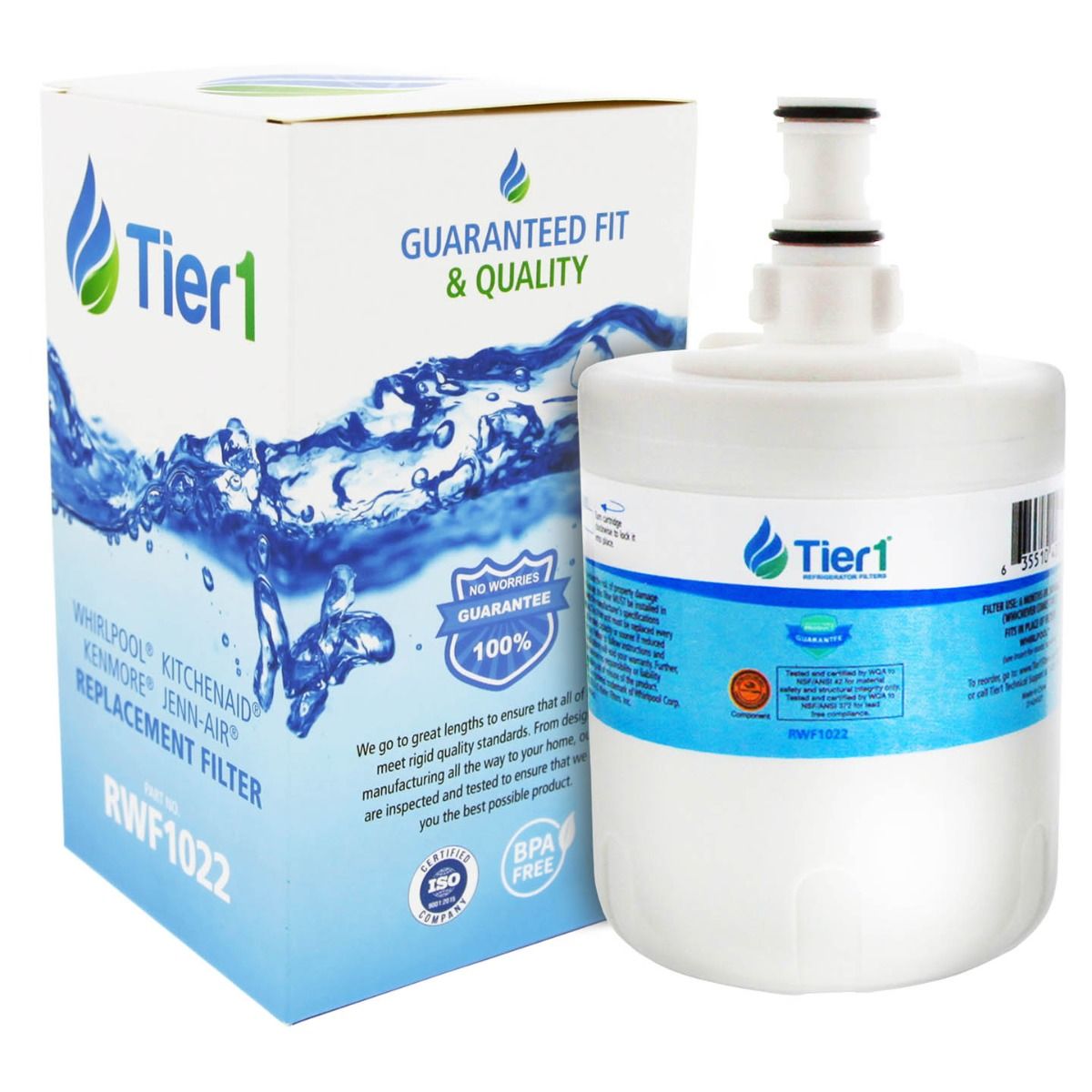 Tier1 Whirlpool 8171413/8171414 Refrigerator Water Filter Replacement Comparable 