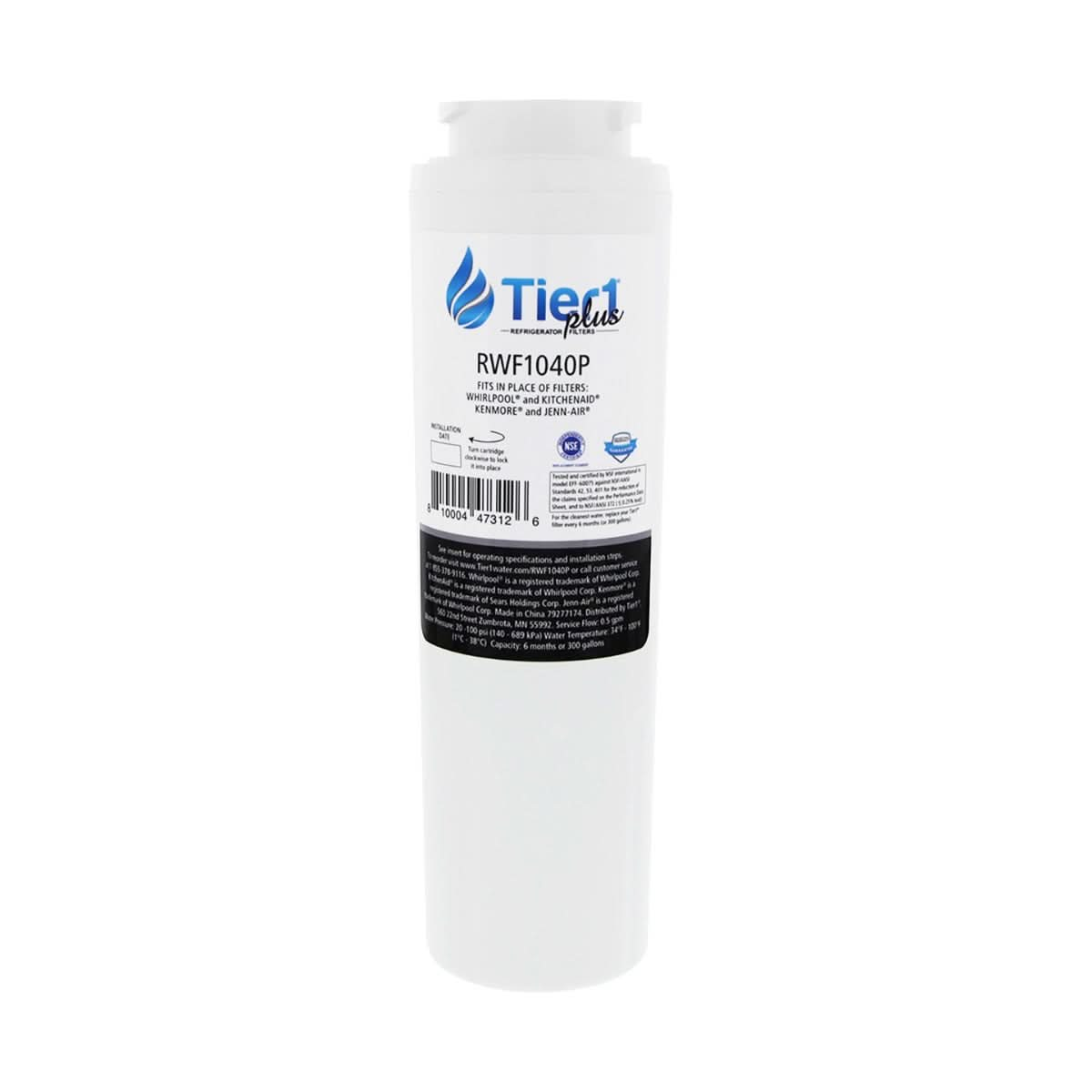 Tier1 Plus Maytag EDR4RXD1 UKF8001 Comparable Lead And Mercury Reducing Refrigerator Water Filter