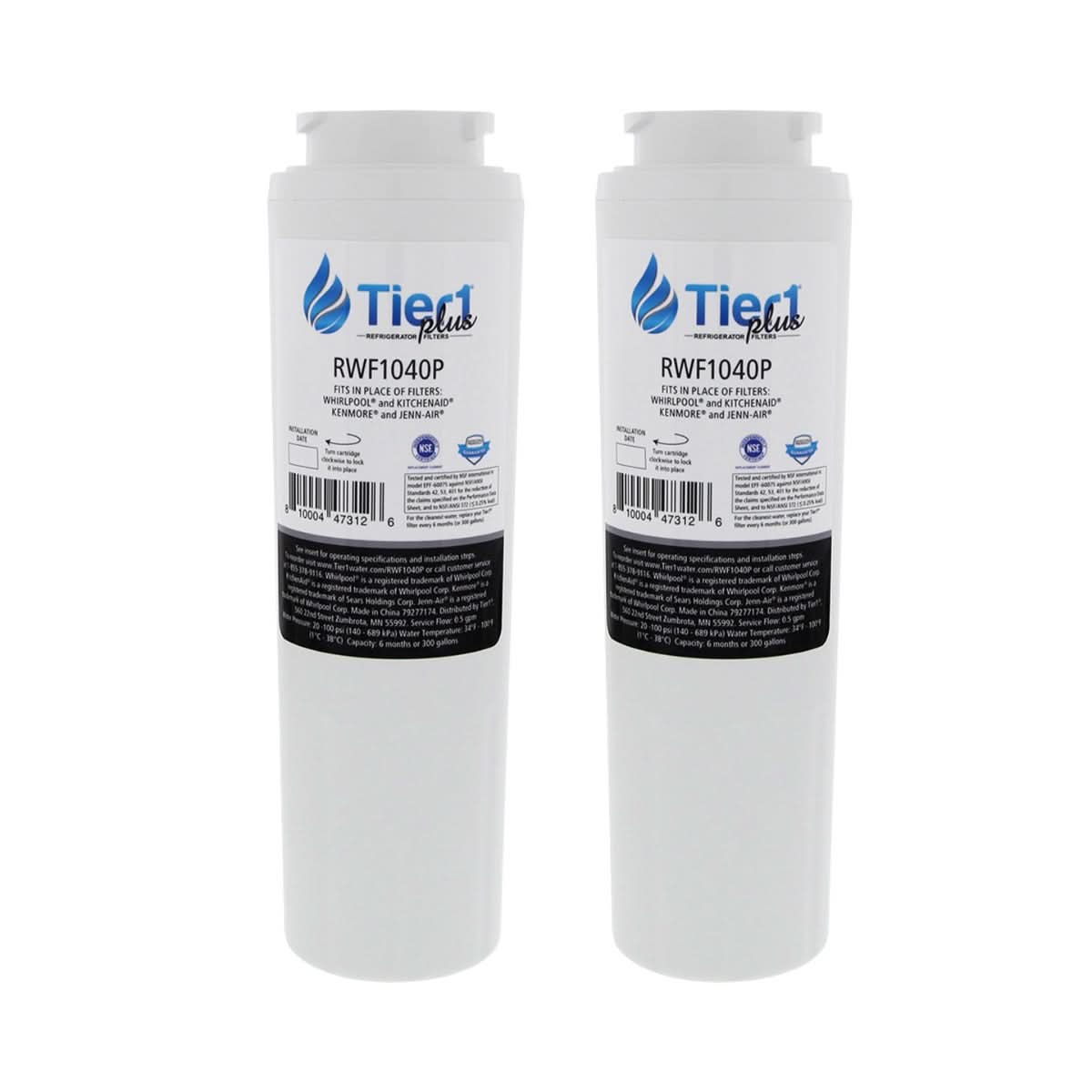 Tier1 Plus Maytag EDR4RXD1 UKF8001 Comparable Lead And Mercury Reducing Refrigerator Water Filter - WaterFilters.NET