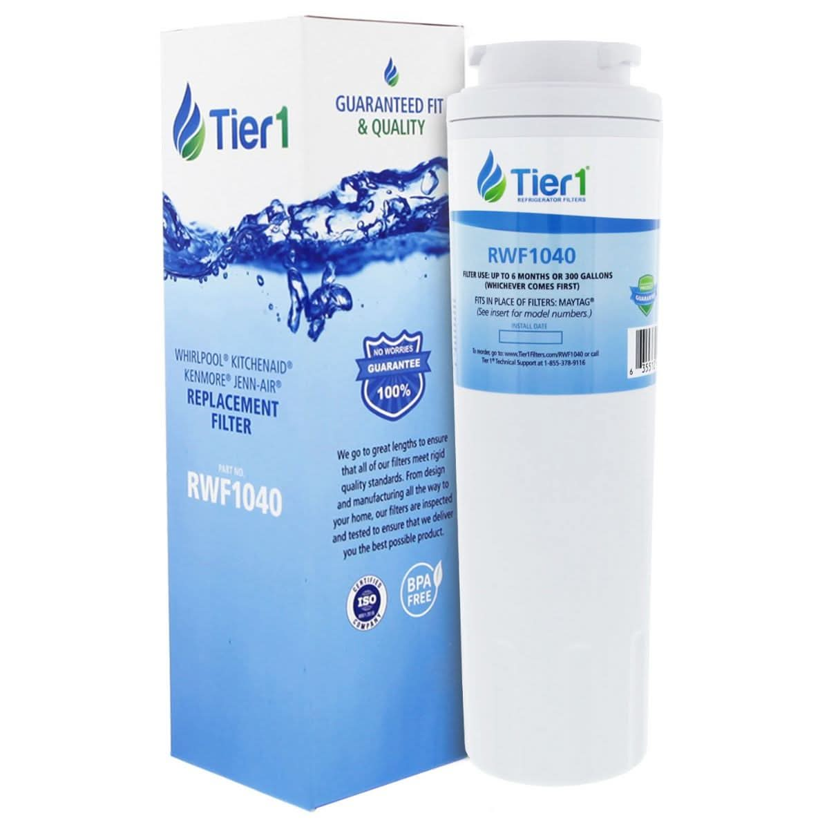 Tier1 EveryDrop EDR4RXD1 Maytag UKF8001 Refrigerator Water Filter Replacement Comparable