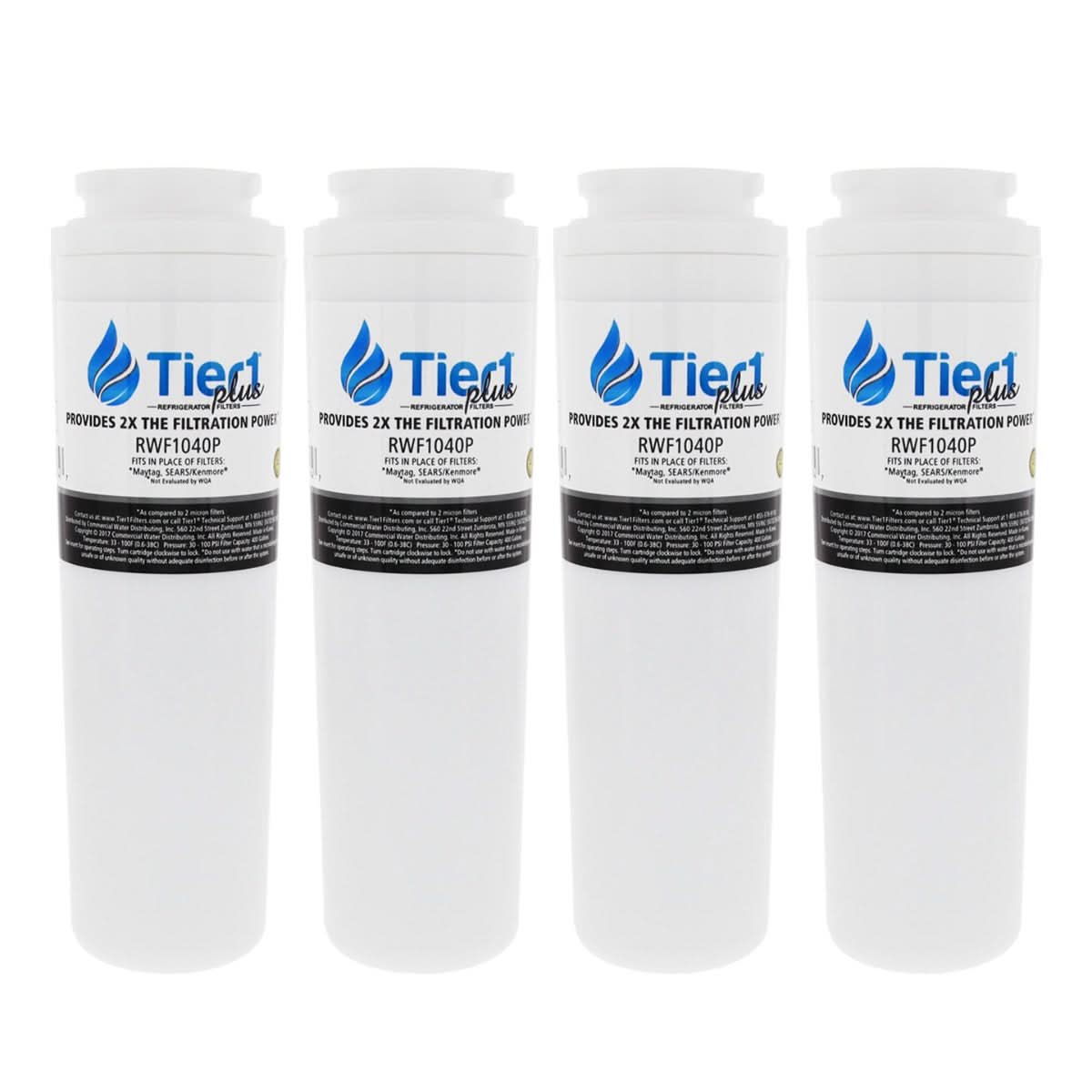 Tier1 Plus Maytag EDR4RXD1 UKF8001 Comparable Lead And Mercury Reducing Refrigerator Water Filter - WaterFilters.NET