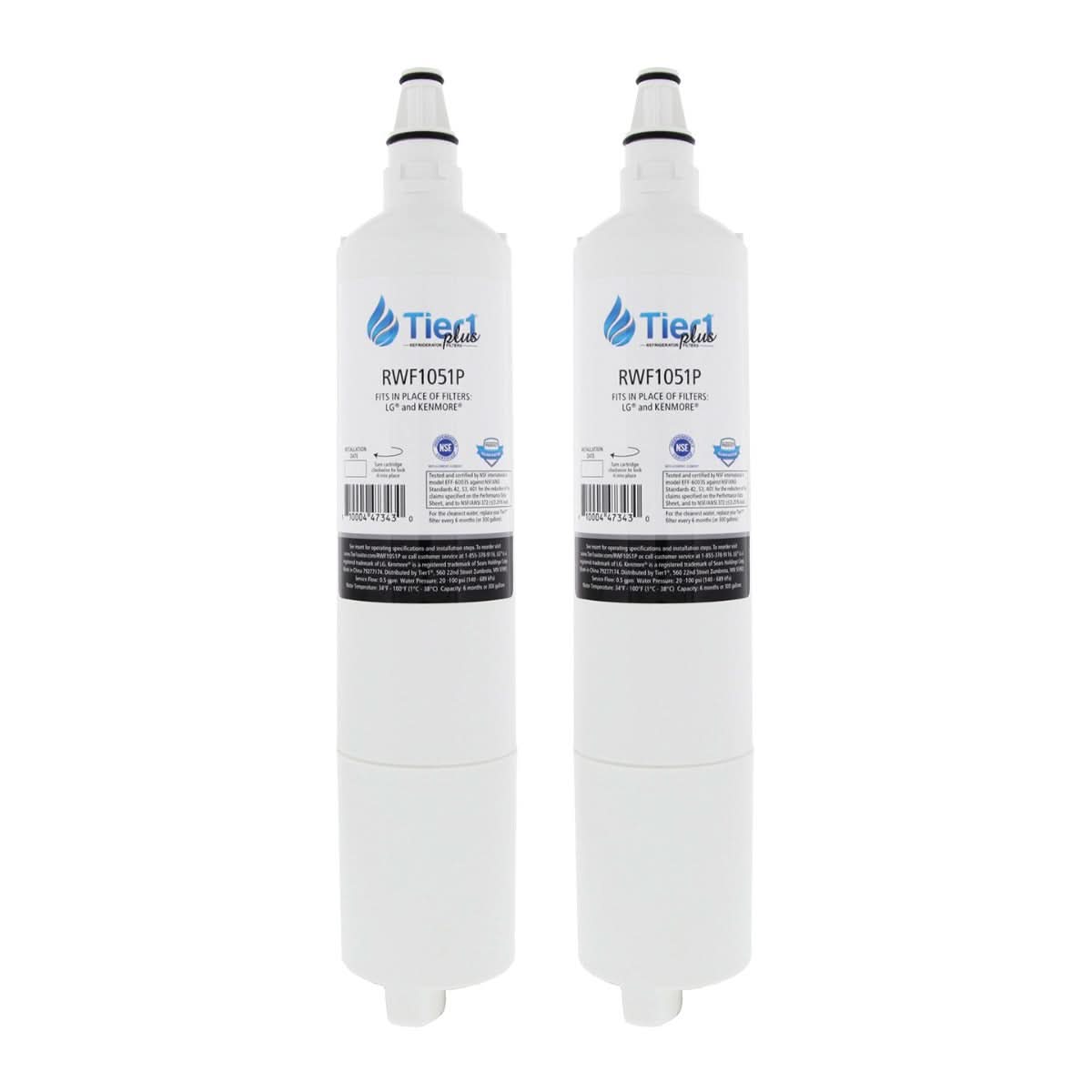Tier1 Plus LG 5231JA2006A / LT600P Comparable Lead And Mercury Reducing Refrigerator Water Filter - WaterFilters.NET