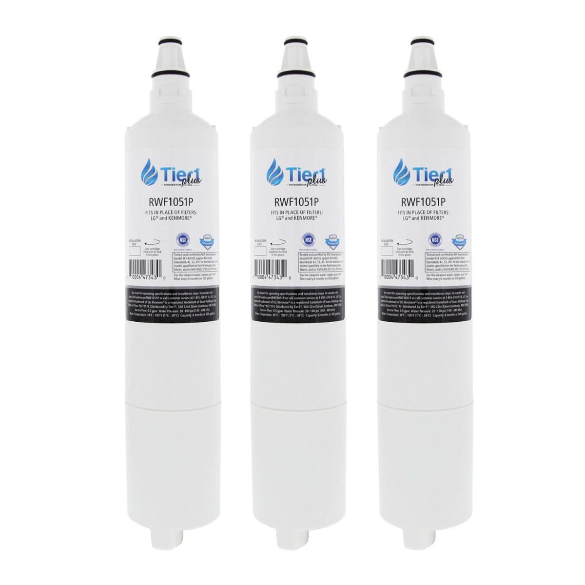 Tier1 Plus LG 5231JA2006A / LT600P Comparable Lead And Mercury Reducing Refrigerator Water Filter - WaterFilters.NET