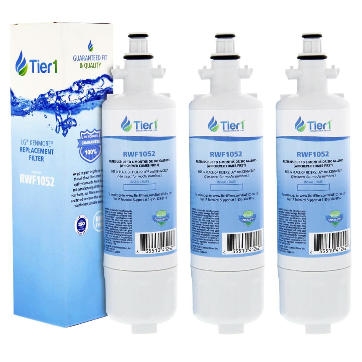 Tier1 LG LT700P Refrigerator Water Filter Replacement Comparable