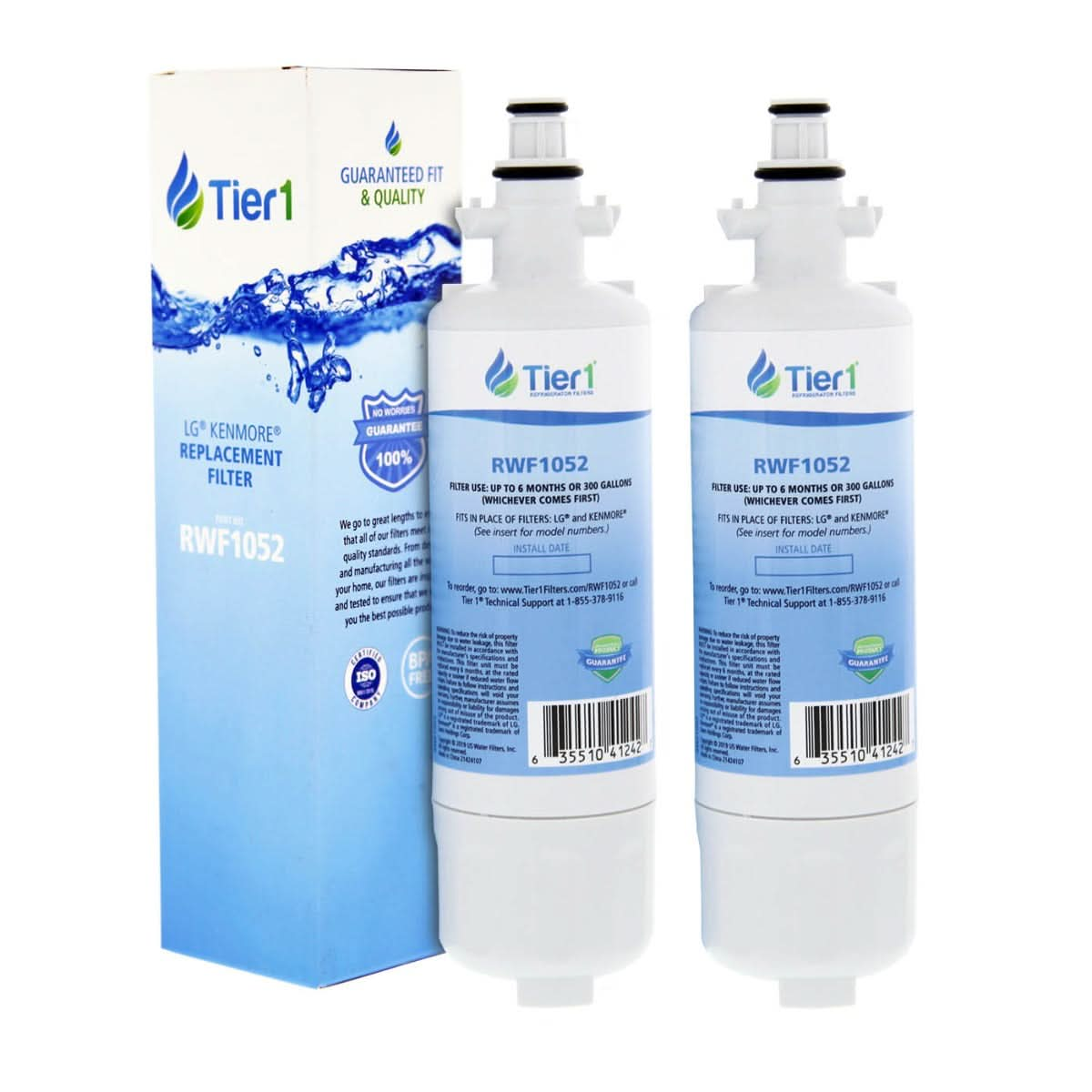 Tier1 LG LT700P Refrigerator Water Filter Replacement Comparable