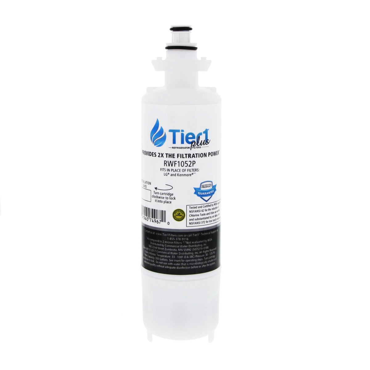 Tier1 Plus LG LT700P Comparable Lead And Mercury Reducing Refrigerator Water Filter - WaterFilters.NET