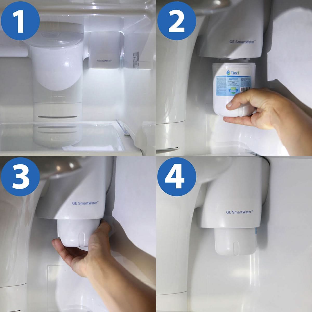 Tier1 GE MWF SmartWater Refrigerator Water Filter Replacement - WaterFilters.NET