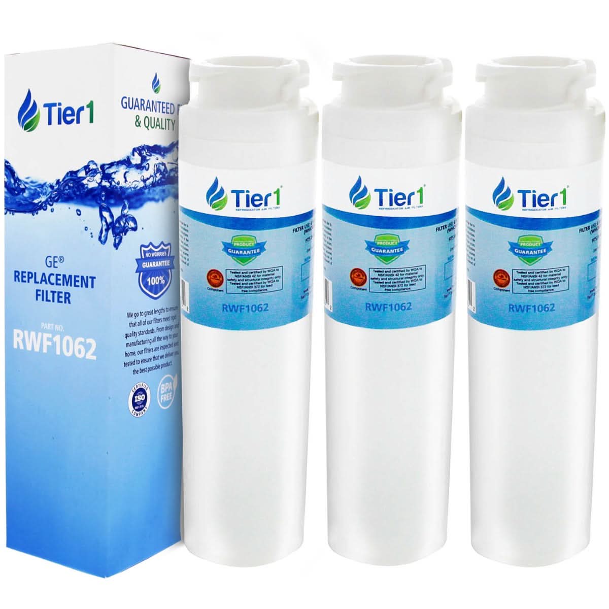 Tier1 GE MSWF SmartWater Refrigerator Water Filter Replacement Comparable - WaterFilters.NET