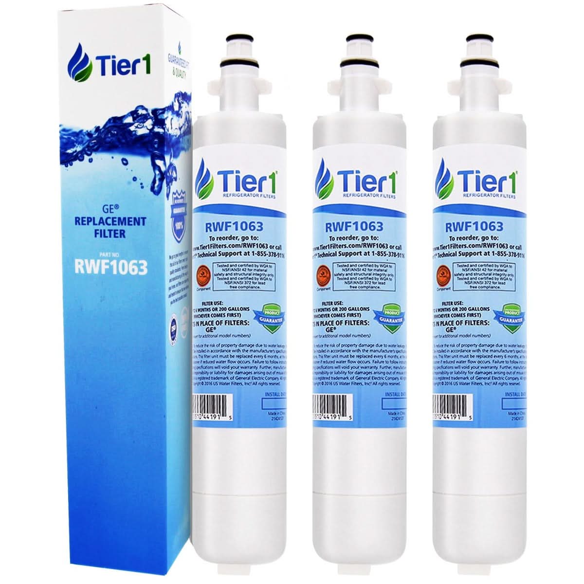 Tier1 GE RPWF Refrigerator Water Filter Replacement Comparable - WaterFilters.NET