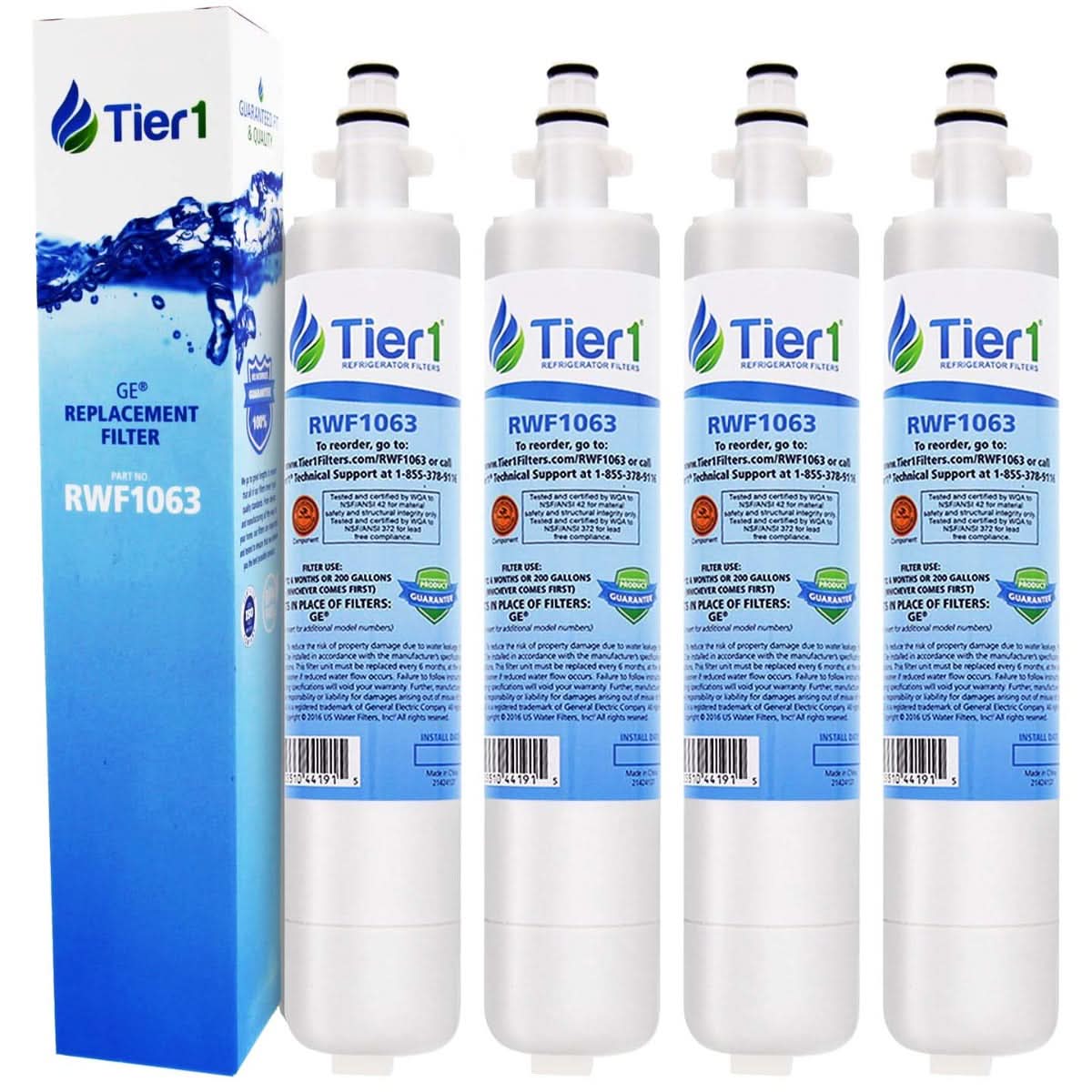Tier1 GE RPWF Refrigerator Water Filter Replacement Comparable - WaterFilters.NET