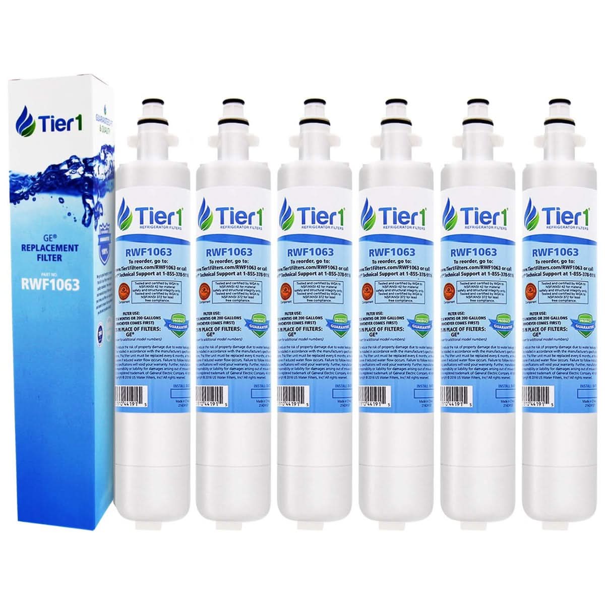 Tier1 GE RPWF Refrigerator Water Filter Replacement Comparable - WaterFilters.NET