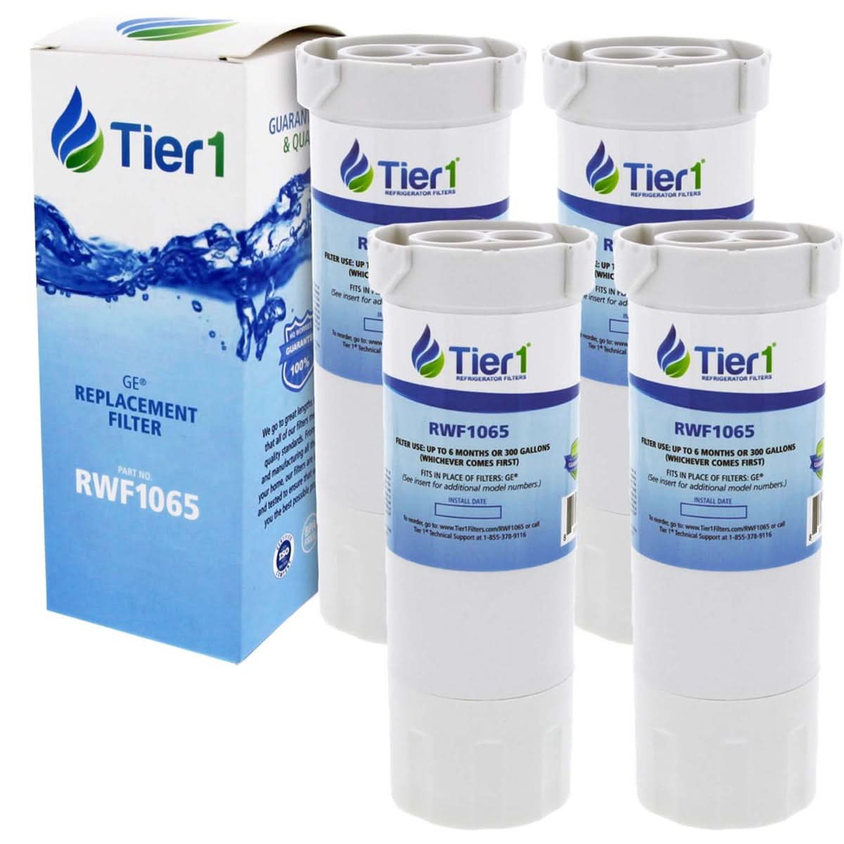 XWF GE Comparable Refrigerator Water Filter By Tier1 (No Chip)