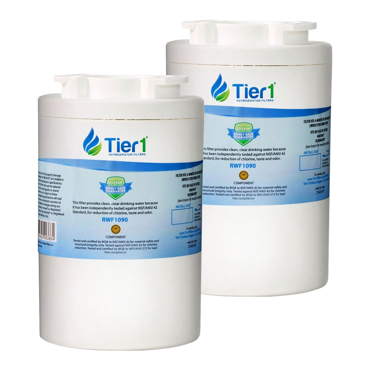 Tier1 Amana 12527304 Refrigerator Water Filter Replacement Comparable - WaterFilters.NET