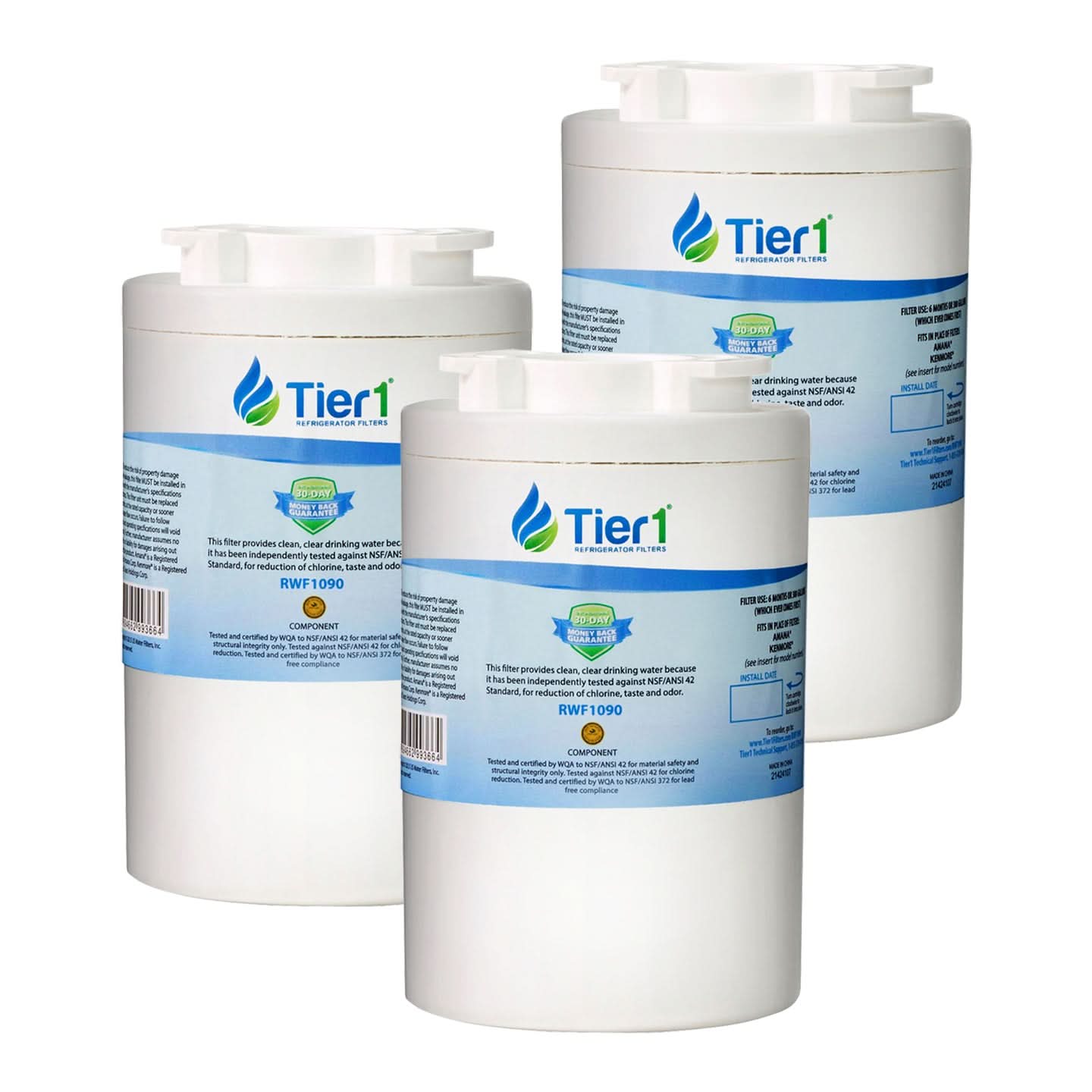 Tier1 Amana 12527304 Refrigerator Water Filter Replacement Comparable - WaterFilters.NET
