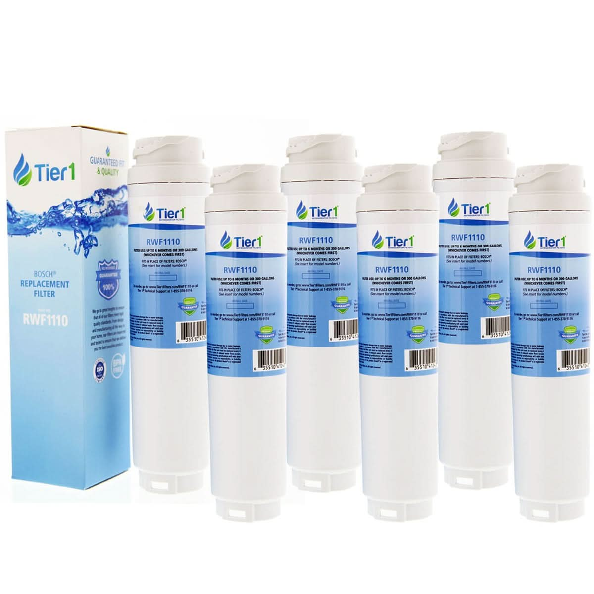 Tier1 Bosch 644845 / UltraClarity REPLFLTR10 Refrigerator Water Filter Replacement Comparable