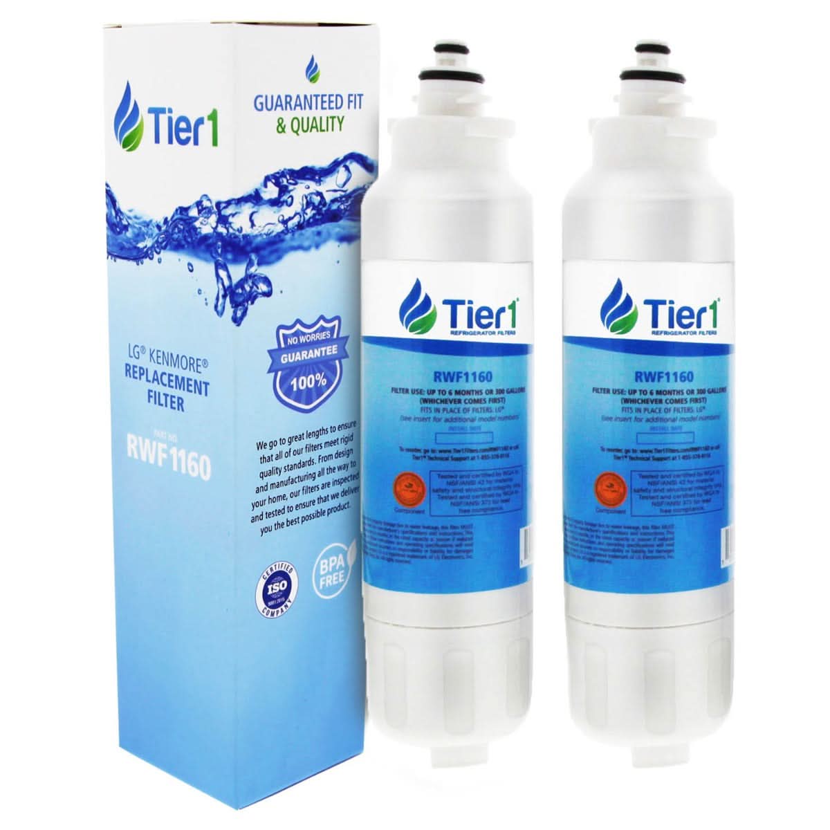 Tier1 LG LT800P Refrigerator Water Filter Replacement Comparable - WaterFilters.NET